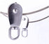 2-Pack M15 Single Pulley Block Stainless Steel Heavy Duty Hardware Swivel Rigging Lifting Wheel for 35kg