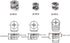 75pcs Cam Lock Fittings Cam Nut Set, 3-in-1 Connector Fastener for Furniture, Screws