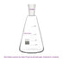 24/40 Glass Erlenmeyer Flask, 500ml Borosilicate Glass Graduated Laboratory Flask with 24/40 Standard Taper Joint