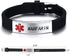 HEABY Medical Alert Customized ID Bracelet Free Custom Engraving Personalized Gift Adjustable Wristband for Men Women