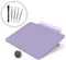 TOWON Small Glass Dry Erase Board, Mini Desk White Board with Easel Pad Set, 8 x 6 Inches, Purple