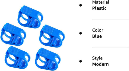 5 Pcs Plastic Tubing Clamps - Adjustable Tube Clamp Shut Off Hose Clamp for Laboratory