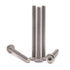 M6 x 75mm Hex Socket Flat Head Screws (15 Pack), 304 Stainless Steel 18/8, Full Thread Machine Screws for DIY,