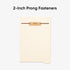 Smead Stackable Folder Dividers with Fasteners, 25 Count, Manila, Letter Size, Bottom 1/5-Cut Tab
