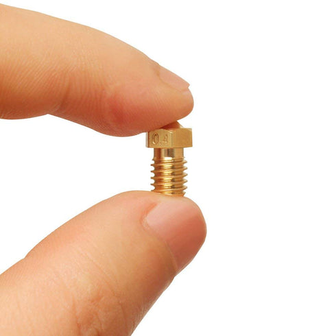 14 Pcs M6 3D Printer Nozzle - 0.4mm Extruder Brass Nozzle Print Head for 1.75mm Filament E3D V5 V6 Makerbot
