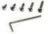iexcell 100 Pcs #10-24 x 3/8", 1/2", 5/8", 3/4", 1" UNC Threads Stainless Steel Hex Socket Button Head Screws