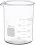 Glass Measuring Low Form Beaker Set - 50ml, 100ml, 250ml Borosilicate Lab Beaker Set