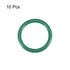 uxcell Fluorine Rubber O-Rings, 26mm OD 19mm ID 3.5mm Width FKM Seal Gasket for Machinery Plumbing, Green, Pack of 10