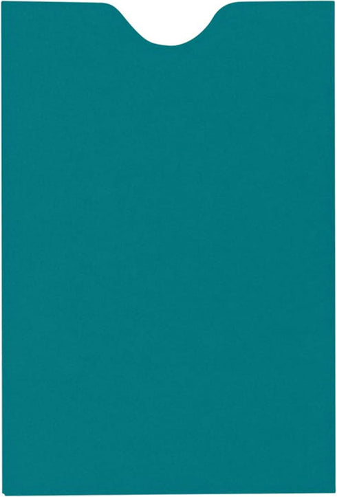 LUXPaper Credit Card Sleeves | 2 3/8" x 3 1/2" | Teal | 80lb. Text | 50 Qty by LUXPaper