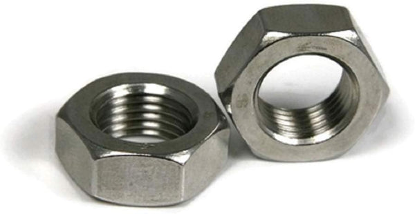 RAW PRODUCTS CORP Left Hand Jam Nuts 304 Stainless Steel 5/16"-18 QTY 25