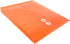 JAM PAPER Bright Orange Plastic Envelopes with Button & String Tie Closure - 12/Pack - 9 3/4 x 11 3/4