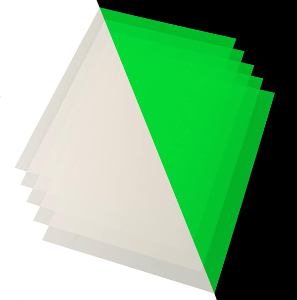 CISinks 5 Sheets A4 Glow In The Dark Photo Printing Paper, 10-12 Hour Rechargeable Luminous Film, 170 Micron