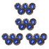 dophee Flap Wheel Sander Set, 1/8" Round Shank, 80 Grit Abrasive Sanding Wheels for Dremel Drill