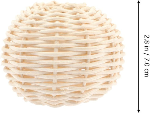 2.75 Inch Set 2 STOBOK Rattan Lamp Shade Small Woven Wicker Light Cover of Decorative Lampshades for Table Lamp Living