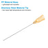 PATIKIL 100Pcs 23Ga x 2 Inch Dispensing Needle Tips, Stainless Steel and Plastic Blunt Tips with Luer Lock