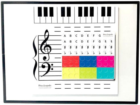 DIAND Magnetic Dry Erase Board, Note Reading Board for Music Lessons, Best Gift for Music Teacher