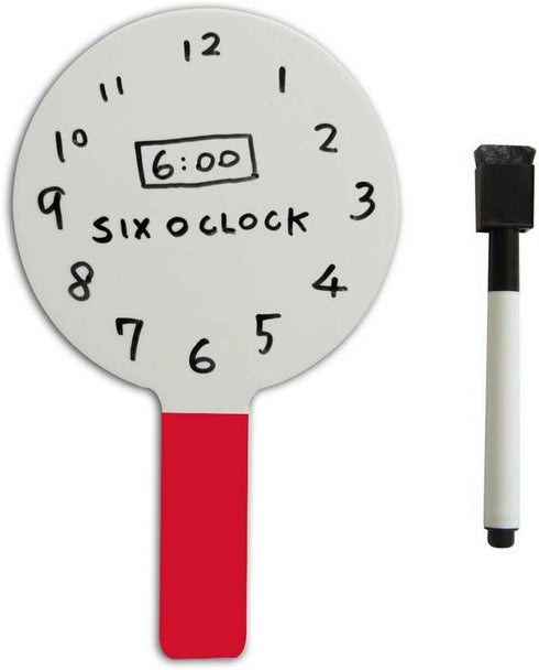 Hand Held Dry Eraser Paddle Board, Two Sided Quick Response White Board