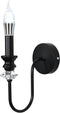 1-Light Black Wall Sconce, Farmhouse Vintage Candle Sconces Wall Light Fixtures for