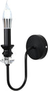 1-Light Black Wall Sconce, Farmhouse Vintage Candle Sconces Wall Light Fixtures for