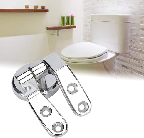 Toilet Seats Hinges, Zinc Alloy Hinge for Toilet Lid Universal Toilet Top