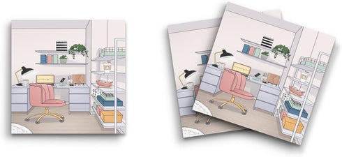 Butler in the Home 12 Pack Sticky Notes 3"x3" 50 Sheets Per Pad, Cute Funny Memo Note Pads for Home Office