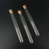 10Pcs Clear Plastic Test Tubes with Cork Stoppers, 15x150mm 13ml for Jewelry Seed Beads Powder Storage