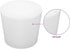 Silicone Rubber Stopper, Tapered White Silicone Stoppers (10-Pack, Size 6#) for Laboratory Sealing