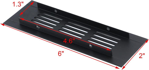 Geesatis Mesh Air Vent Louvered Ventilation for Cabinet Hardware Accessories, 150 x 50 mm, 2 Pcs