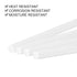 uxcell 5 Pcs White Plastic Rods 3 x 250mm, ABS Styrene Round Solid Bar for DIY Model Building and Architectural Model
