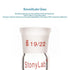 stonylab Borosilicate Glass 90 Degree Vacuum/Inert Gas Adapter, 19/22 Outer Joint for Laboratory Supply
