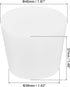 MECCANIXITY Silicone Rubber Tapered Plug 36mm to 46mm Solid Test Tubes Bungs Stopper White Translucent for Lab 6 Pieces