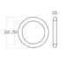 uxcell Fluorine Rubber O-Rings, 21mm OD 19mm ID 1mm Width FKM Seal Gasket for Machinery Plumbing, Green
