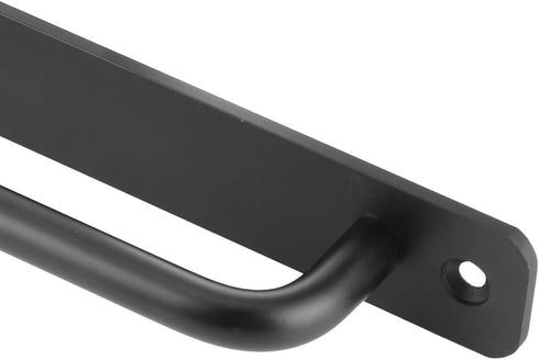 ViaGasaFamido Elegant Sliding Barn Door Handle, Black Flush Patio Door Handle for Wardrobes, Cabinets