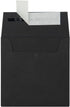 LUXPaper Square Invitation Envelopes, Midnight Black - Peel & Press, 3 1/4" x 3 1/4", 50 Qty, 80lb. Text