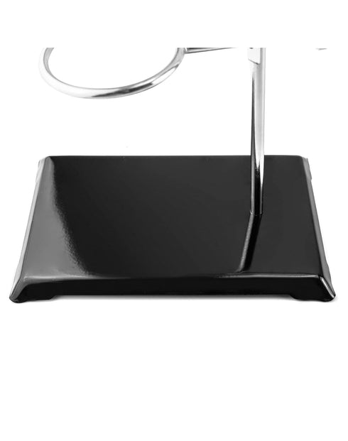 QWORK Chemistry Laboratory Stands Support Set, 2 Steel Lab Stands with Cast Iron Base, 16" L Rod with Burette Clamp and
