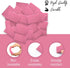 Pink Erasers, Square Rubber Erasers for Kids, 40 Count Bulk for School Supplies, Art, and Office Use