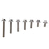 Flanged Hex Head Bolts Assortment Kit, 70 Pcs M5 Flange Hexagon Screws, Stainless Steel Hardware Accessory