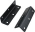 TAODAN 4PCS 100x27x27mm 90 Stainless Steel Black Long Strip Corner Code Metal L Shape Bracket with Mounting Screws