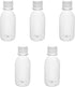 Aicosineg 5Pcs 4.06oz Plastic Lab Chemical Reagent Bottles, 120ml Small Mouth Round Storage Containers with White Cap