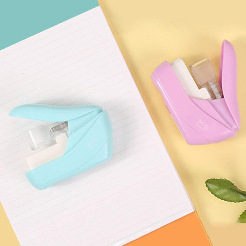 Effortless Stapler, Portable Stapleless Stapler for Office, School, Heavy Duty Stationery Supplies for Students,