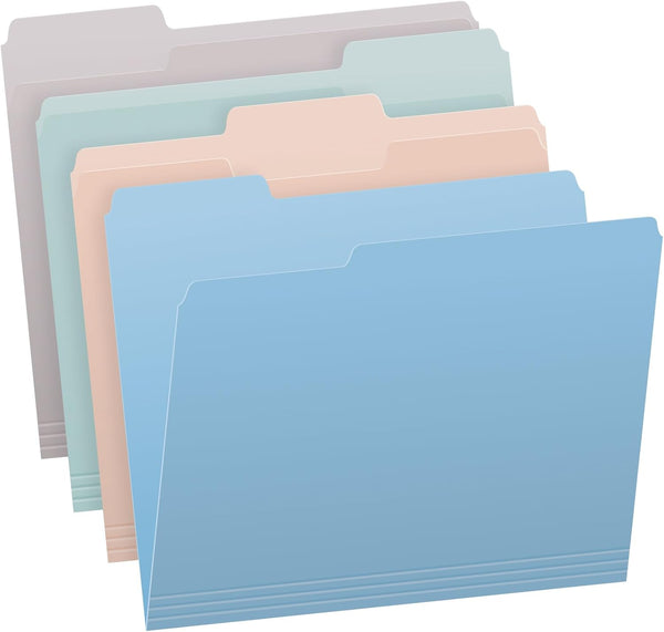 Pendaflex File Folders - Letter Size, Assorted Colors for Home and Office, 1/3-Cut Tabs, 36 Per Pack