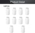 Othmro 10Pcs 2.7oz PE Plastic Bottles, 80ml Wide Mouth Storage Bottles with Cap for Lab Chemical Reagent