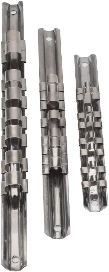 goodstumbler Stainless Steel Socket Organizer Tray, 3PCs Wall Mount Socket Holder Set with