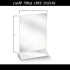 ChefLand 4 6-Inch, 6-Pack Acrylic Sign Holder/Table Card Display/Plastic Upright Menu, by Clear