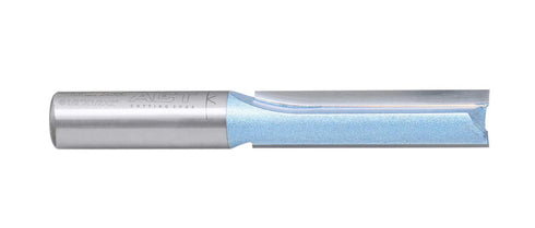Accusize Industrial Tools 1/2'' Cutting Dia. x 2'' Flt Length x 1/2'' Shank Double Flute Extra Long Router Bit