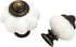 Yingluno 10pcs Screw(22mm Pull Knob Retro Style Cabinet Bedside Cupboard Door Pull Handle Pumpkin Knobs for Dressers