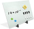 ZHIDIAN Magnetic Small Glass Whiteboard, 14x10" Portable Tempered Glass Dry Erase Board with Adjustable Stand