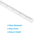 9 Inch 8 PATIKIL Drawer Slides, Pcs Plastic Guide Rails Side Mounted Rails with Mounting Screws