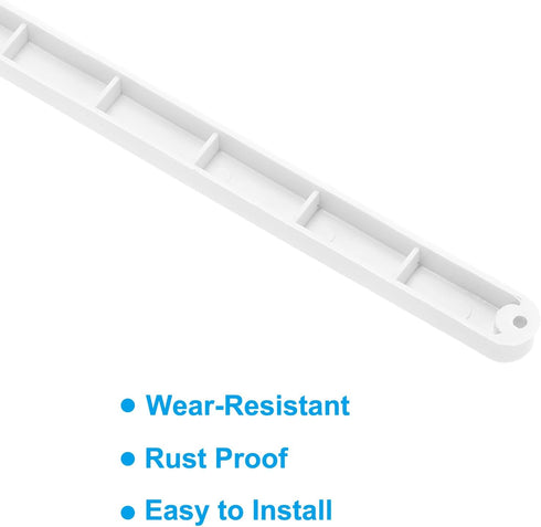 9 Inch 4 PATIKIL Drawer Slides, Pcs Plastic Guide Rails Side Mounted Rails with Mounting Screws