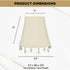CSO-1047-5BG 3 5 4.5, Royal Designs, Inc. Beaded Hardback Empire Chandelier Shade with Designer Trim, x x Beige